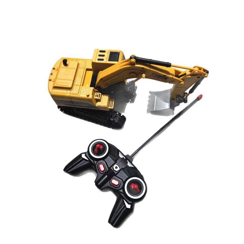 1 Set Escavatore Elettrico per Bambino Veicolo Ingegneristico Grande Lega Telecomando Escavatore Giocattolo Auto Pala per Bambini