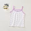 Baby Girl Pure Cotton Seamless Camisole Soft Thin Sleeveless Top For Infants And Toddlers