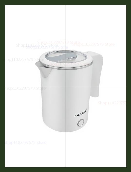 

500 мл Быстрый электрочайник бытовой чайник двухслойный автоматическое отключение нержавеющая сталь защита от выкипания кухонный чайник