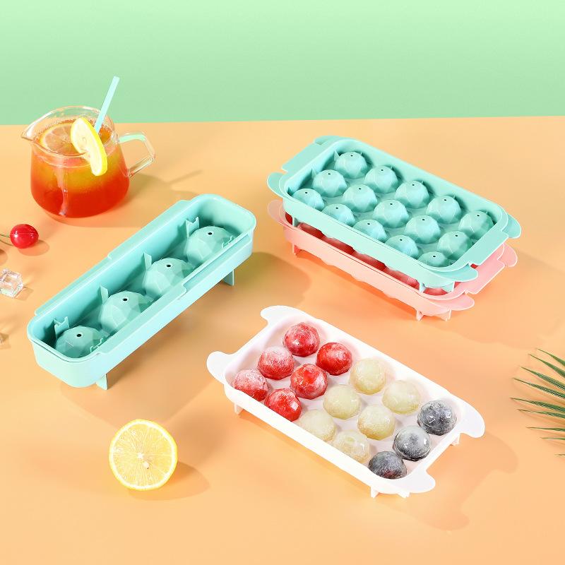 15 mřížek Silikonové formičky na ledové kostky s víkem DIY dezertní stroj na výrobu koktejlového džusu Čtvercová forma Formičky na ledové kostky