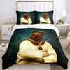 Funny Capybara Anime Duvet Cover Kawaii Animals Bedding Set Soft Quilt Cover Full Size for Children Kid Teens Bedroom Decoration