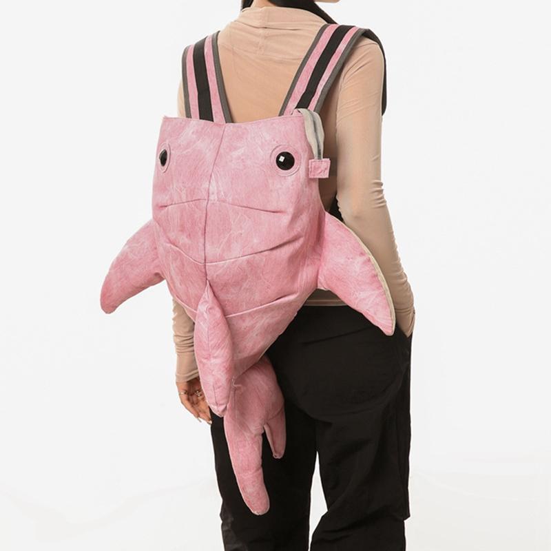 Wysoki wygląd Uroczy plecak wieloryb z zoo Zabawny plecak szkolny z postacią zwierzęcą Plecak o dużej pojemności odporny na plamy