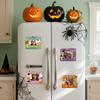 4pcs Halloween Magnetic Picture Frame Stickers 15x20cm Decorative Photo Holders For Fridge Or Metal-Surface Display Home Decor