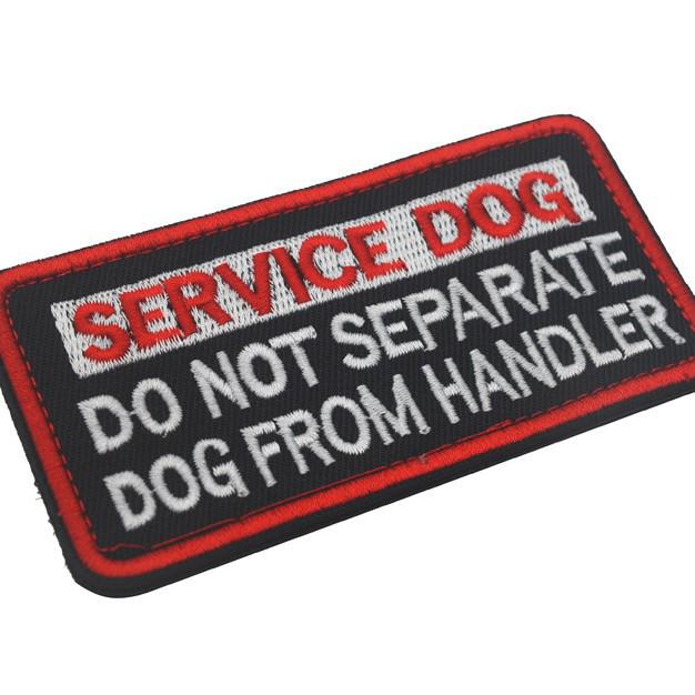 Individuelles Hundegeschirr Klettverschluss-Patch: Servicehund Abzeichen & Trainings Moral Abzeichen