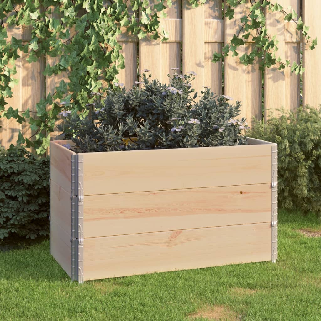Raised Beds 3 pcs 50x100 cm Solid Pine Wood