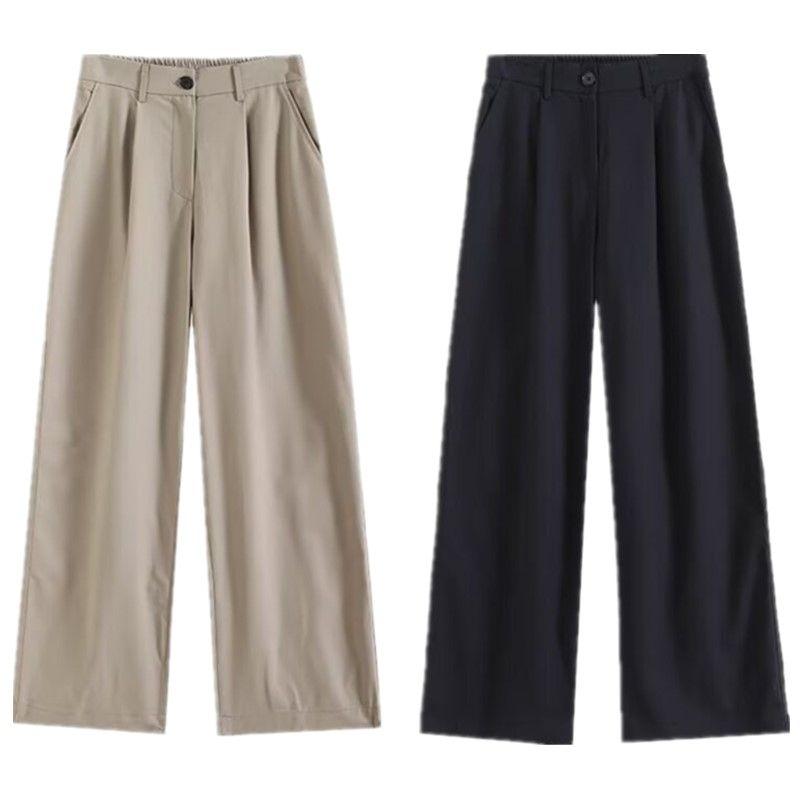 Fashion Wind 2024 Autumn Women Clothing Casual Loose Pure Linen Pleated Loose Pants Pants 05071970806