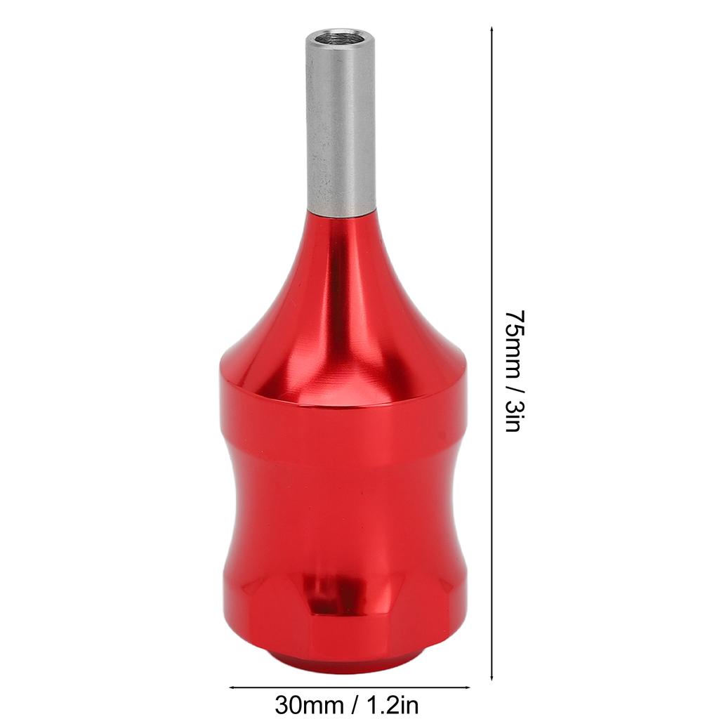 Tattoo Cartridge Grip Aluminum Alloy Lightweight Work Stable Large Friction Tattoo Supplies for Salon