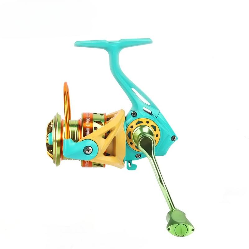 New Micro-object Spinning Fishing Reel Aluminum Spool 5.2:1 Speed Ratio Metal  Fishing Reel Maximum Drag 8 Kg Suitable for Seawater and Freshwater