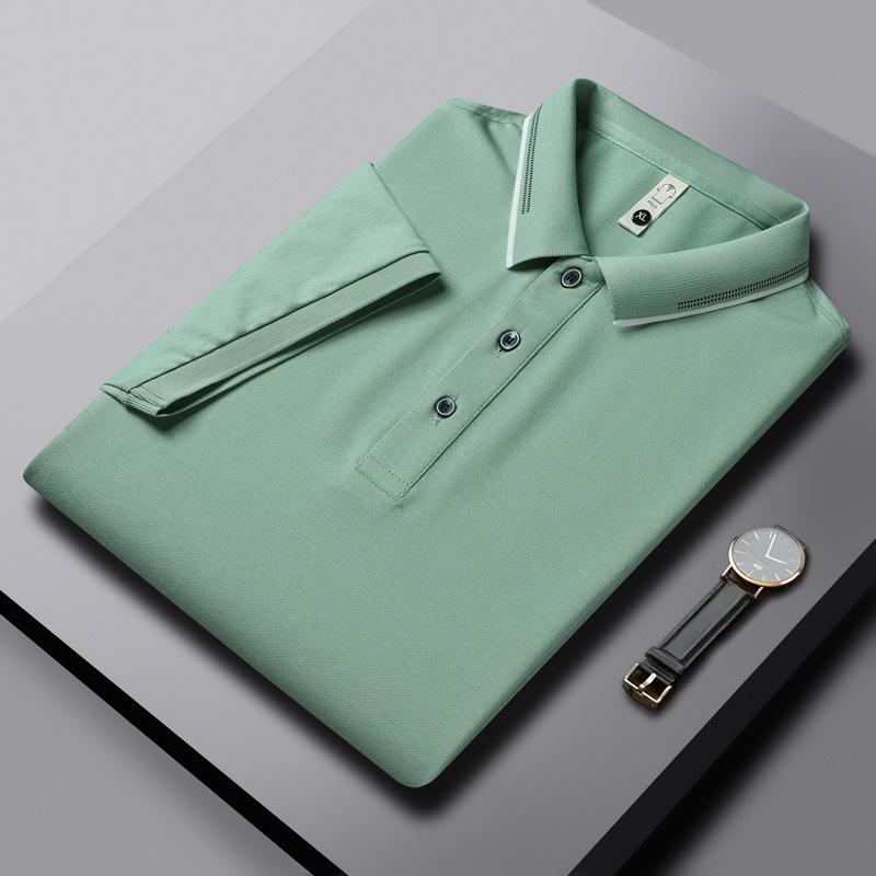 Business Short-sleeved T-shirt Men's Summer Lapel High-end Short-sleeved Polo Shirt