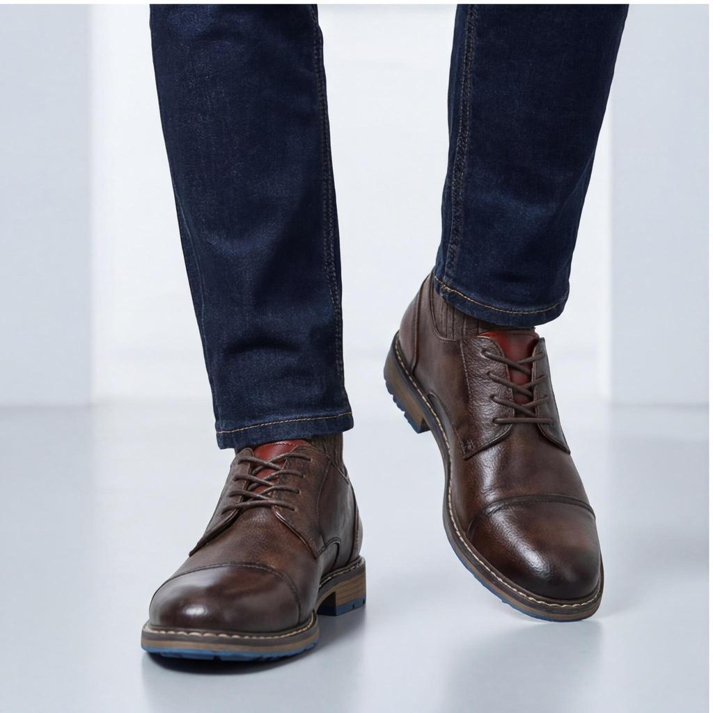 Retro Men's Casual Derby Shoes