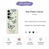 For Samsung Galaxy S25+ Case Green Butterfly Pattern Printing Straight Edge TPU Phone Back Cover
