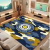 Tappeto in Velluto di Cristallo con Stampa del Leeds United Football, Comodo Assorbente d'Acqua Antiscivolo Tappeto per Pavimenti Interni