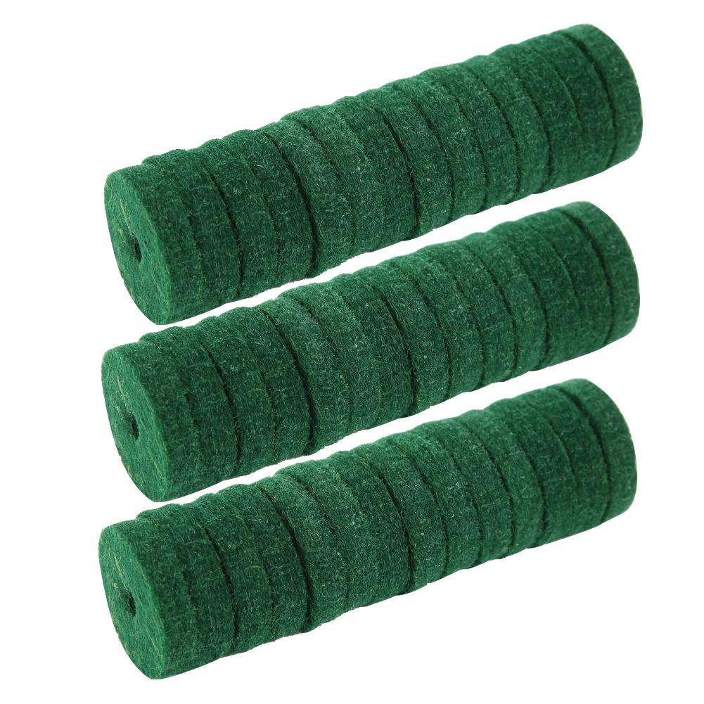 180PCS Green Pure Wool Piano Keyboard Felt Pad Round Musical Instrument Accessory