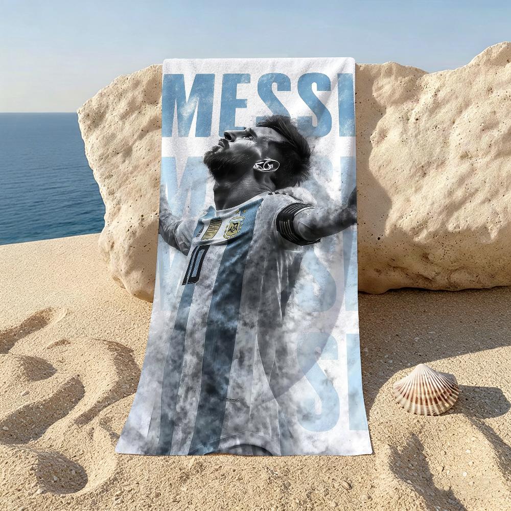 Football Ball King L-Lionel M-Messi Towel For Beaches Yoga Studios Gyms Hot Springs Swimming Pools And Picnics