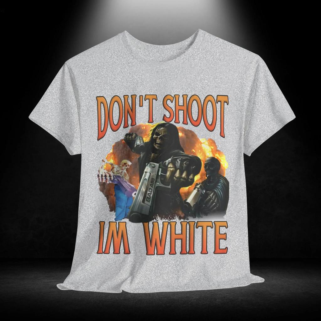 Funny Ironic Racist T Shirt Unisex Heavy Cotton Tee Sarcastic Humor Tops Novelty Offensive Graphic Clothing Anti Discrimination