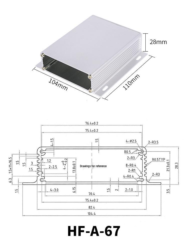 Custom CNC Machined Aluminum Alloy Shell with Drilling and Stamping