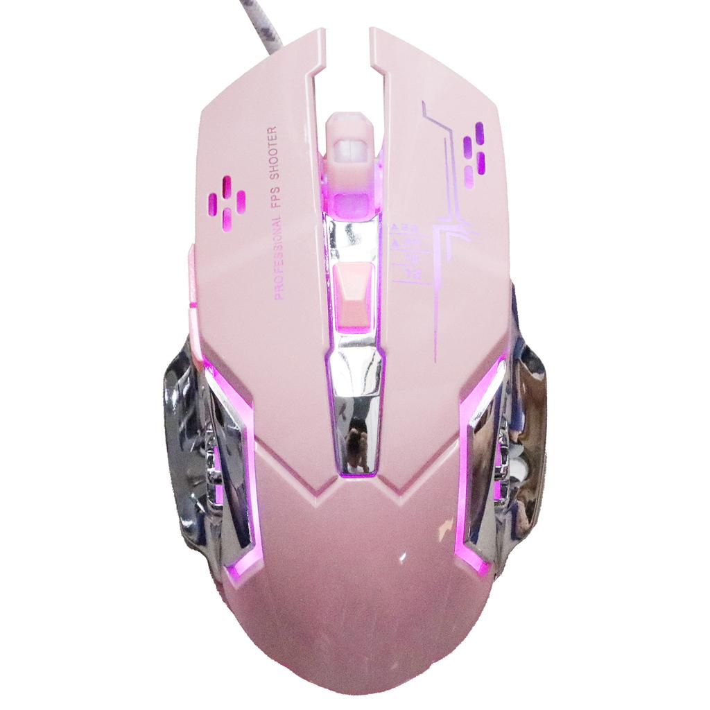 Kabelmaus 6 Tasten USB-Anschluss Gaming Leuchtend Ergonomisch Optisch Computerzubehör