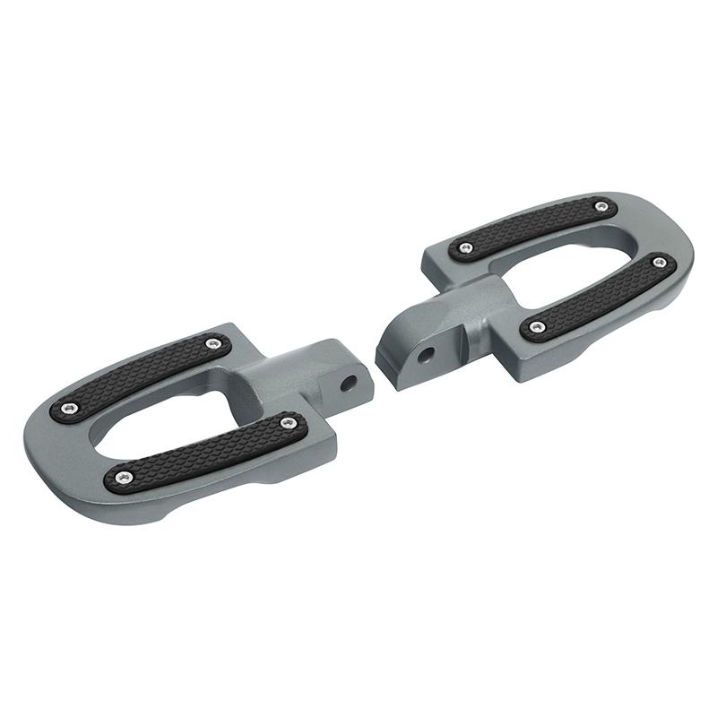 Motorcycle Passenger Footpeg Pegs For Harley Softail Low Rider Fat Boy FLSB 2018-2025 Foot Pedal серый