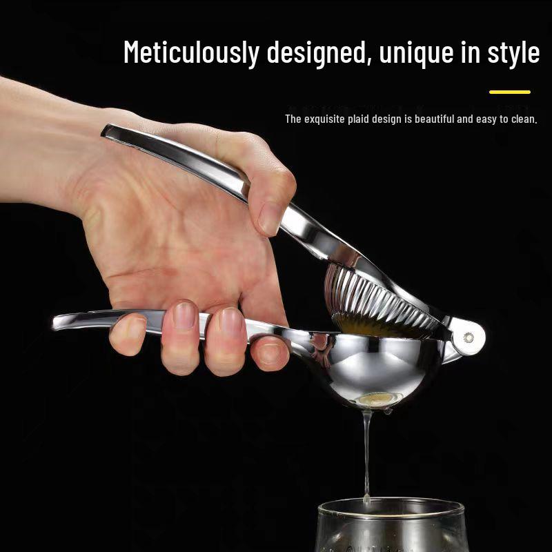 Stainless Steel Zinc Alloy Lemon Squeezer - Manual Juicer for Fruits