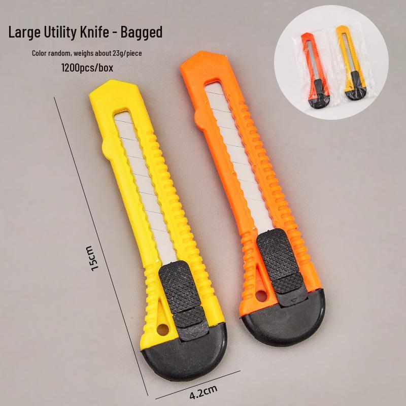 Compact Office Stationery Knife - Manual Paper Cutter for Carton Opening