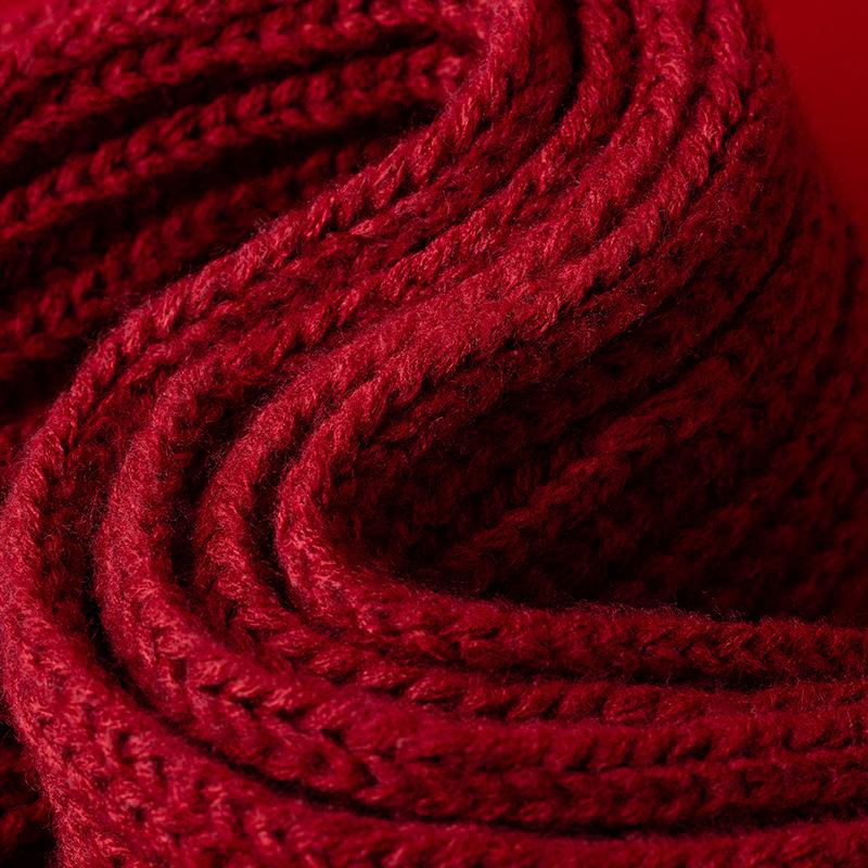 Newborn Baby Festive Scarf: Red Neck Warmer for Boys & Girls - Spring To Winter, First Birthday & New Year