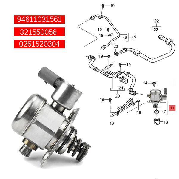 Porsche Cayenne, Macan, Panamera High-Pressure Fuel Pump (94611031561)