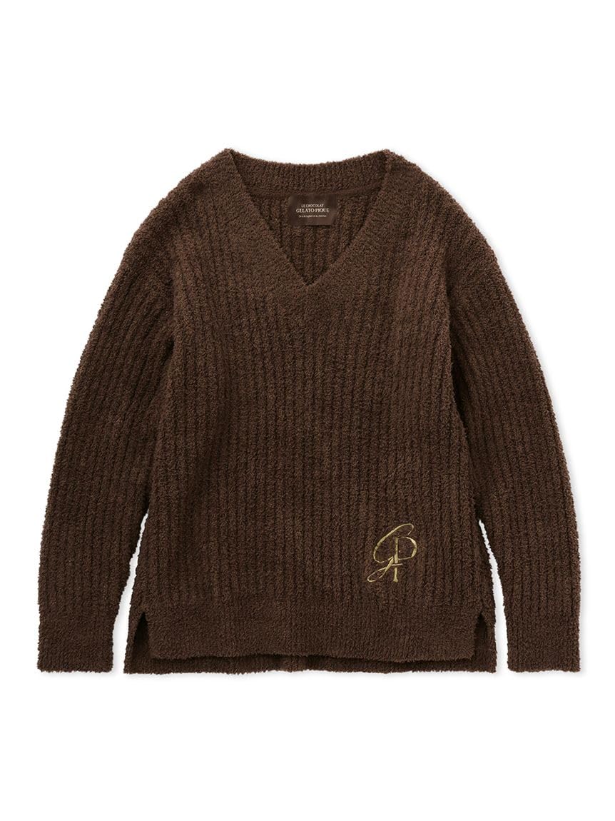 

Gelato Pique Bitter Baby Moko Melange Rib Pullover BRW (PWNT241056) Women s