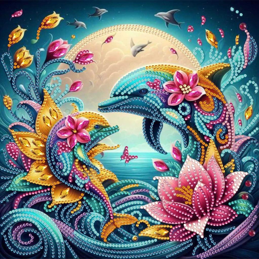 Elephant, Sea Turtle, Special-shaped Diamond Painting, Handmade Sticker Material Pack 30 * 30 Diamond Sticker Decorative Painting