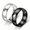 1Pc Fashionable, Versatile and Simple Titanium Steel Ring, Suitable for Accessories for Men and Women