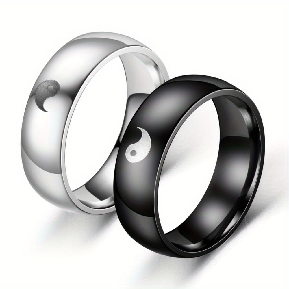 1Pc Fashionable, Versatile and Simple Titanium Steel Ring, Suitable for Accessories for Men and Women