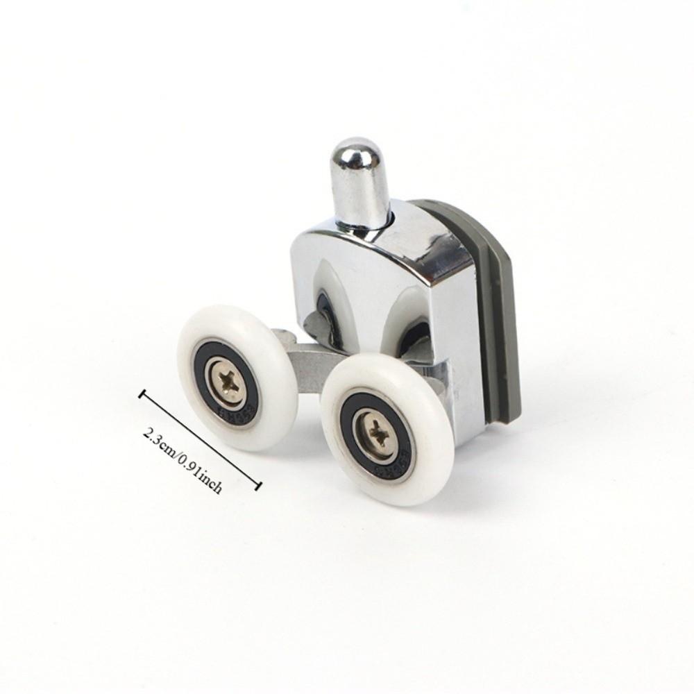 Aluminum Zinc Zinc Alloy Sliding Door Rollers 23/25mm Replacement Rollers Door Wheels  Bathroom Installation