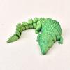 3D Printed Crocodile Can Open Mouth Articulated Body Model Mini Toy Joint Movable Articulated Figurin Desktop Ornament Kids Gift