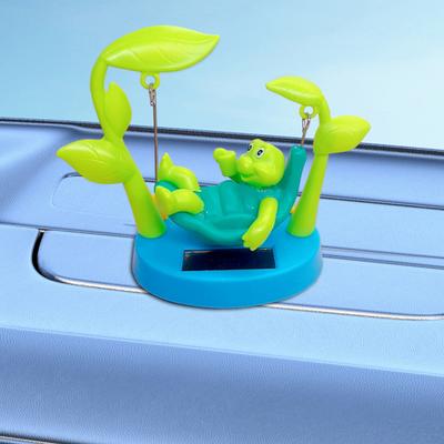 Car Turtle Ornament Solar Powered Dancing Turtle Ornament Cartoon Dashboard Decor Swinging Tortoise