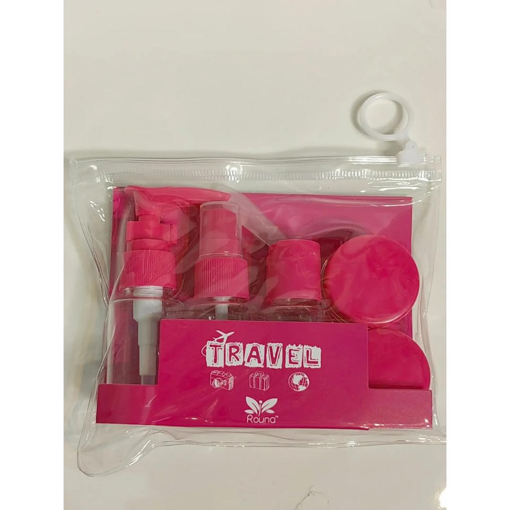 6 ks/sada Cestovní lahvičky Sprejová lahvička Prázdná lahvička na šampon Mini kelímek na pleťový krém Průhledná nádobka Cestovní nezbytnosti