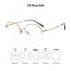 Dr. Lori's Ultra-Light Semi-Rimless Pure Titanium Eyeglass Frames for Myopia with Danyang Lens Fitting