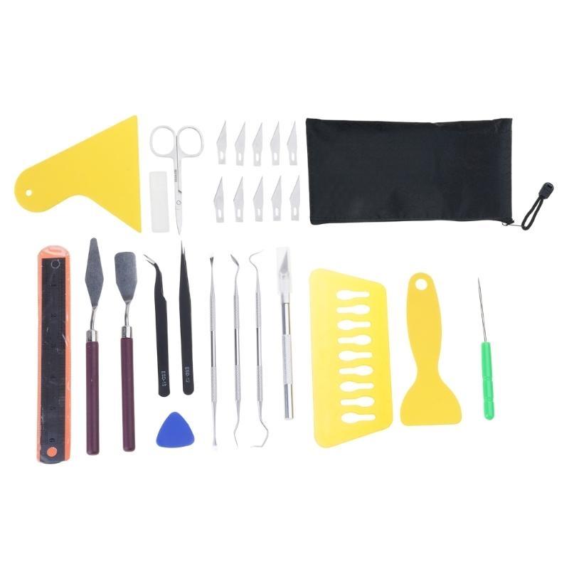 25PCS Model Tools Weeding Plotter Accessories Tweezers Spatula Hook Weeders