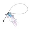 Katzen-Spielangel Flexible Drahtgriff Interaktive Katzen-Spielangeln mit Lebendiger Beute für Katze Kätzchen