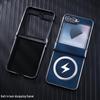 Magnetic Leather Textured Phone Case for Samsung Z-Flip7/Z-Flip6