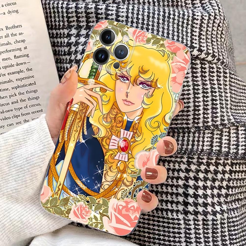 The Rose Of Versailles Phone Case For iPhone 15 14 11 12 13 Mini Pro XS Max Cover 6 7 8 Plus X XR SE 2020 Funda Shell