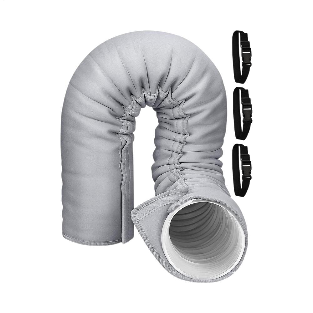 

AC Hose Insulation Wrap Insulated Sleeve for Air Conditioner Hose Exhaust Tube Accessories Versatile Duct Vent Cover for Hotel темно серый