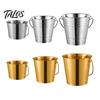 Stainless Steel Ice Bucket, with Handle Portable Beverage Tub, Mirror Polished Durable Ice Tub, for Bars Parties KTV Beverage Cooler