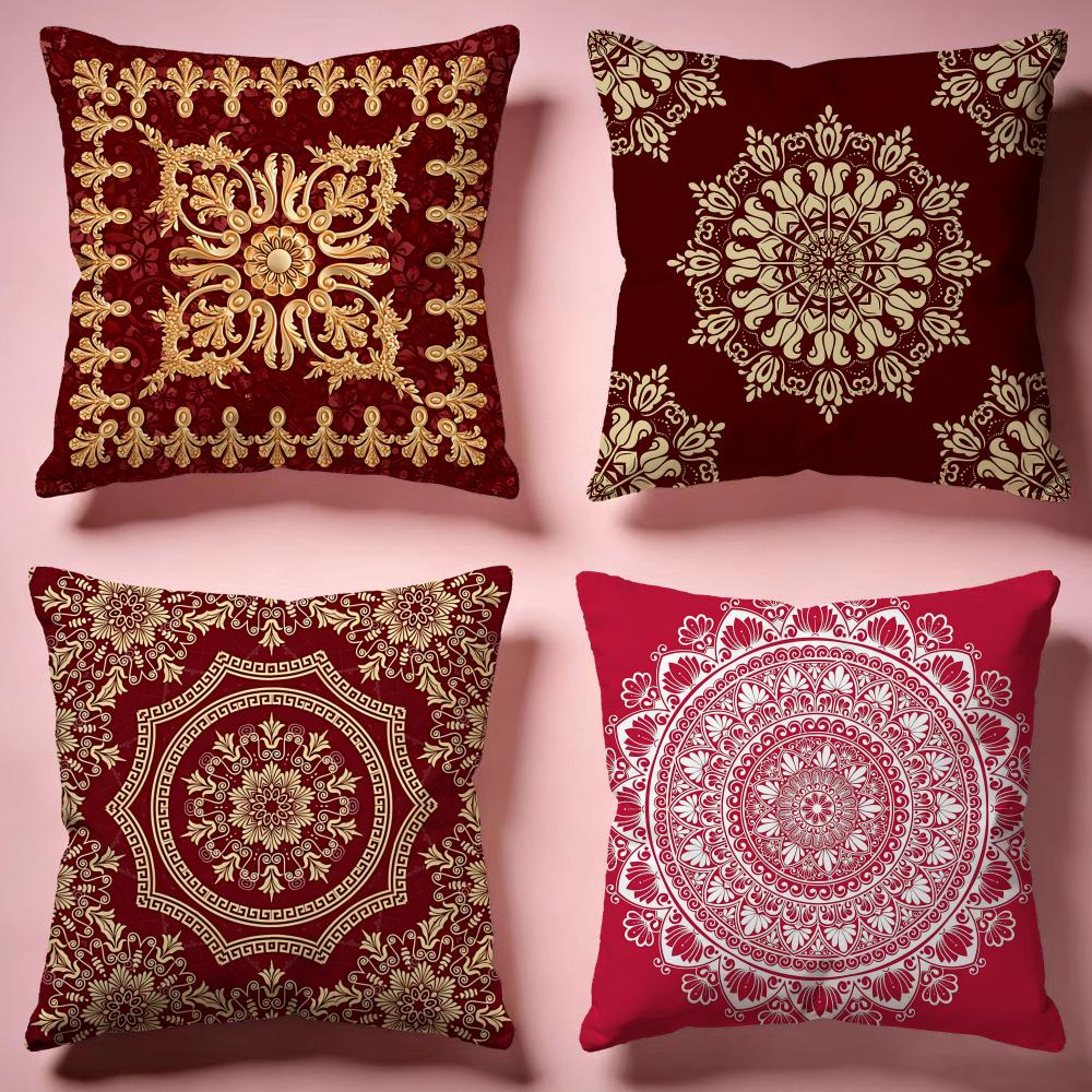 Classic European Vintage Motif Cushion Cover Comfortable Durable Pillow Cover MultiScene for Home Office Car Sofa