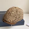 Vintage Leopard Newsboy Cap Y2k Painter Cap American Leopard Print Beret  Spicy Girls