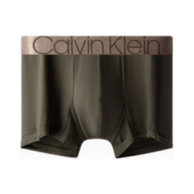 Calvin Klein Pure Color Casual Letter Print Boxer Briefs Men underwear Dark-Green NB2540-FBU M