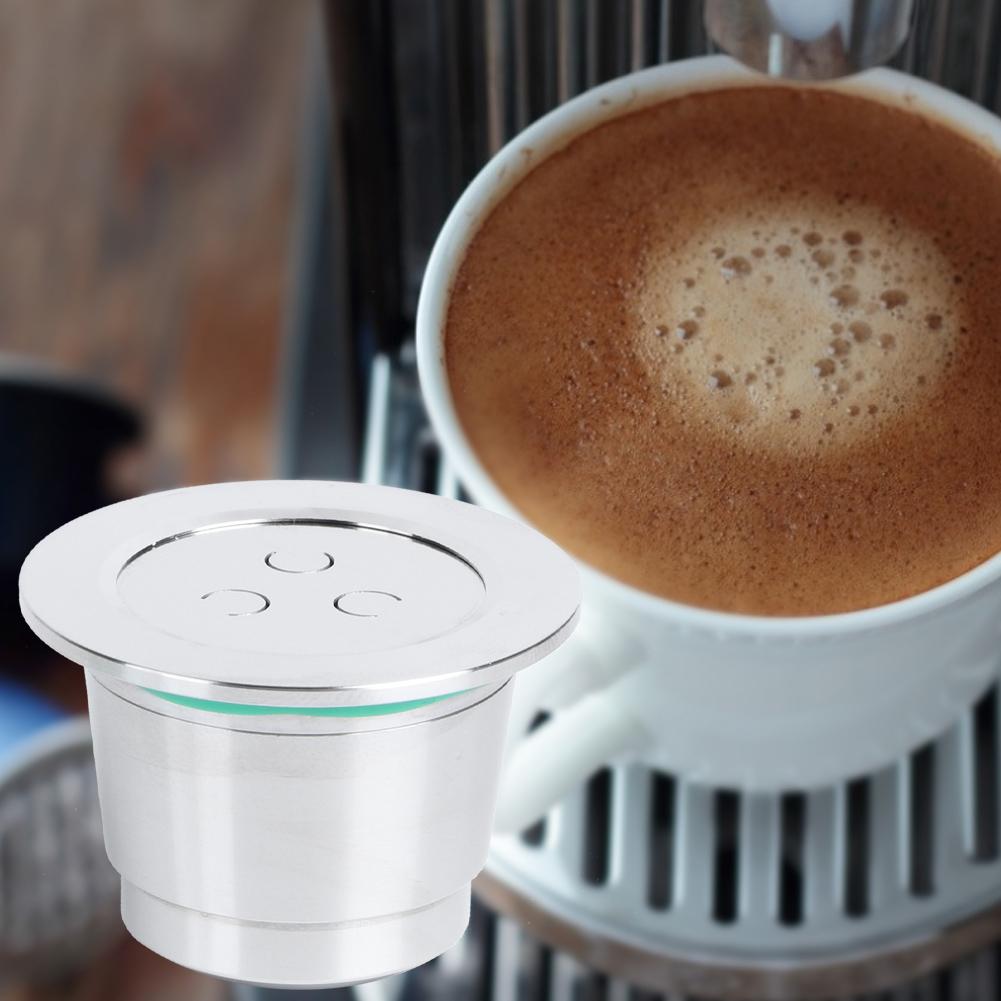 Stainless Steel Reusable Coffee Capsule Cup Kit Fit for Nespresso Coffee Machine