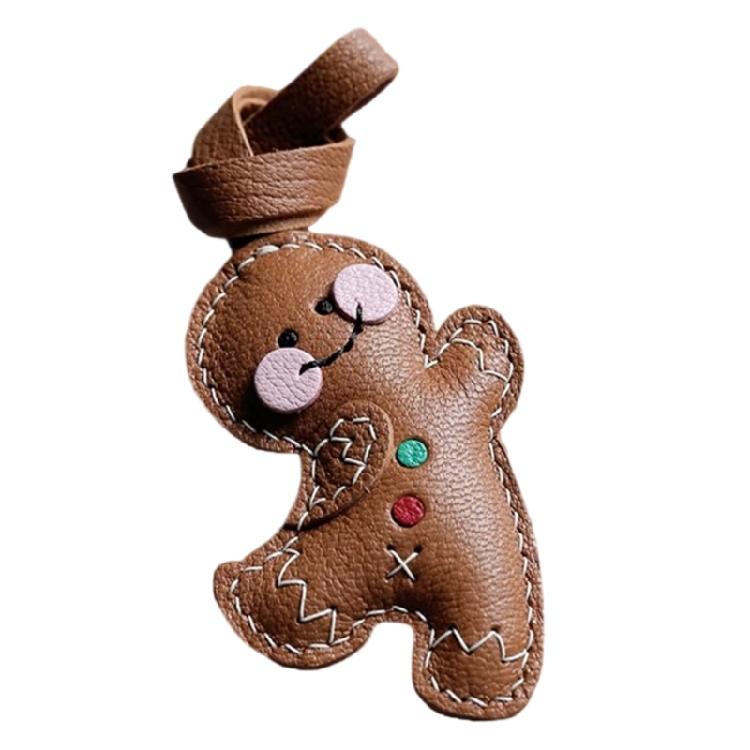 

Gingerbreads Keychain Plush Filled Ornament for Daily Carry