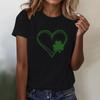 Women's T-shirt Casual Loose St. Patrick's Day Printed Crewneck Pullover Short-sleeved Top
