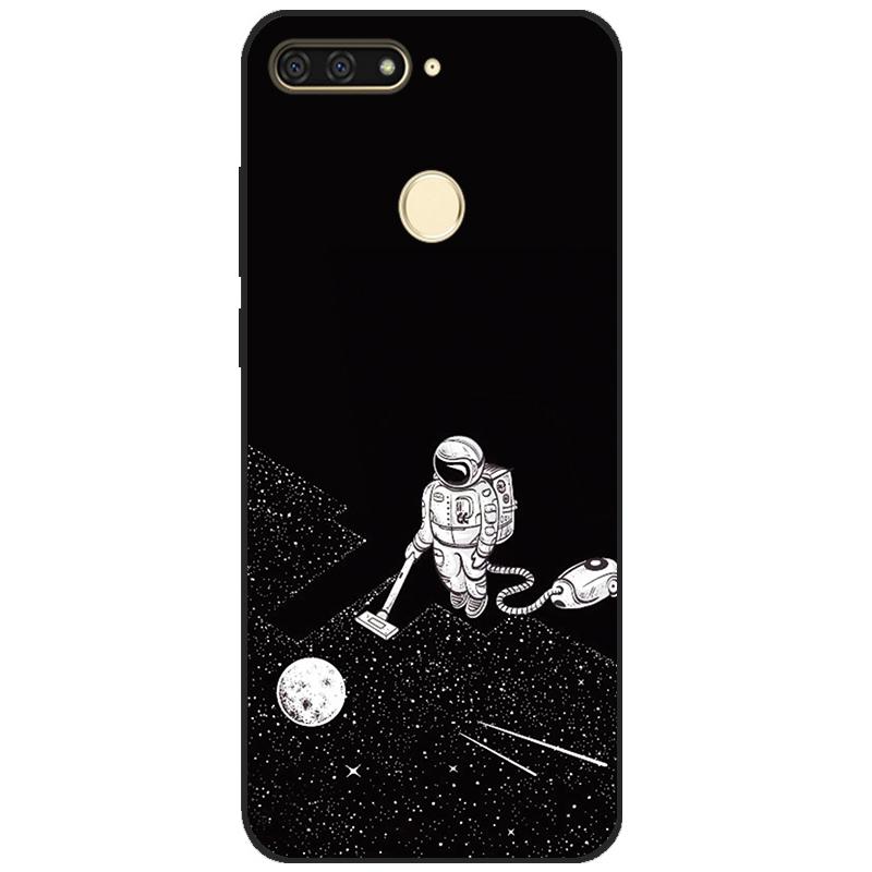 cases for huawei Y6 2018 case 5.7 inch Atu-L21 cover for huawei Y6 Prime 2018 back cover protective soft touch tpu flower rose