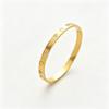 Stainless Steel Gold Plated Open Bangle Multi-Style Heart Star Stripe Mother-of-Pearl Design Versatile Layering Bracelet