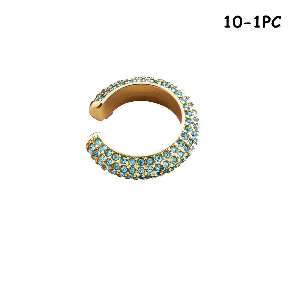 

Ювелірні вироби без пірсингу, стрази, висячі манжети з кубічного цирконію, без пірсингу, сережки-манжети CZ 10-1PC